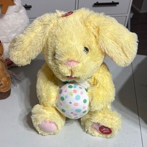 Singing and movement Yellow Plush Bunny Toy